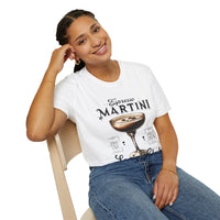 Classic fit Gildan 64000 tee with a trendy espresso martini design, perfect for date nights and bottomless brunch.