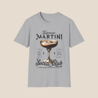 Classic fit Gildan 64000 tee with a trendy espresso martini design, perfect for date nights and bottomless brunch.