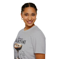 Classic fit Gildan 64000 tee with a trendy espresso martini design, perfect for date nights and bottomless brunch.