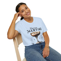 Classic fit Gildan 64000 tee with a trendy espresso martini design, perfect for date nights and bottomless brunch.