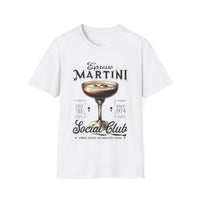 Classic fit Gildan 64000 tee with a trendy espresso martini design, perfect for date nights and bottomless brunch.