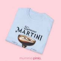 Classic fit Gildan 64000 tee with a trendy espresso martini design, perfect for date nights and bottomless brunch.