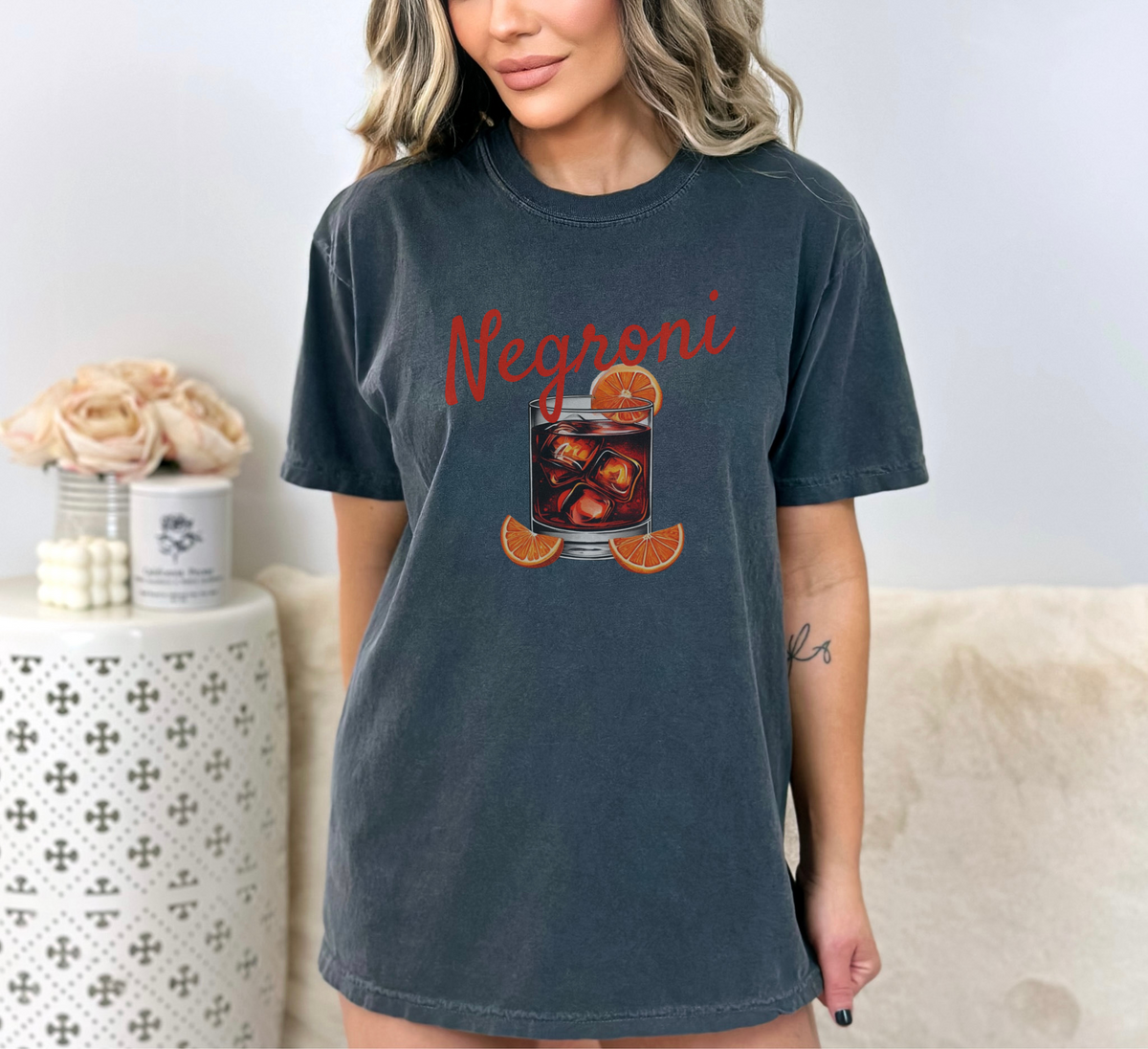 Negroni Cocktail Oversized Vintage Tee 🇦🇺