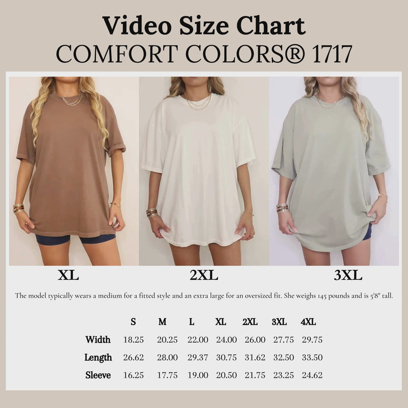 MummaPinks Comfort Colours Size Video